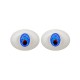 Augen oval blau